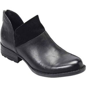 BORN KARAVA BLACK LEATHER DISTRESSED BOOTS WOMEN'S SIZE: 7 NEW